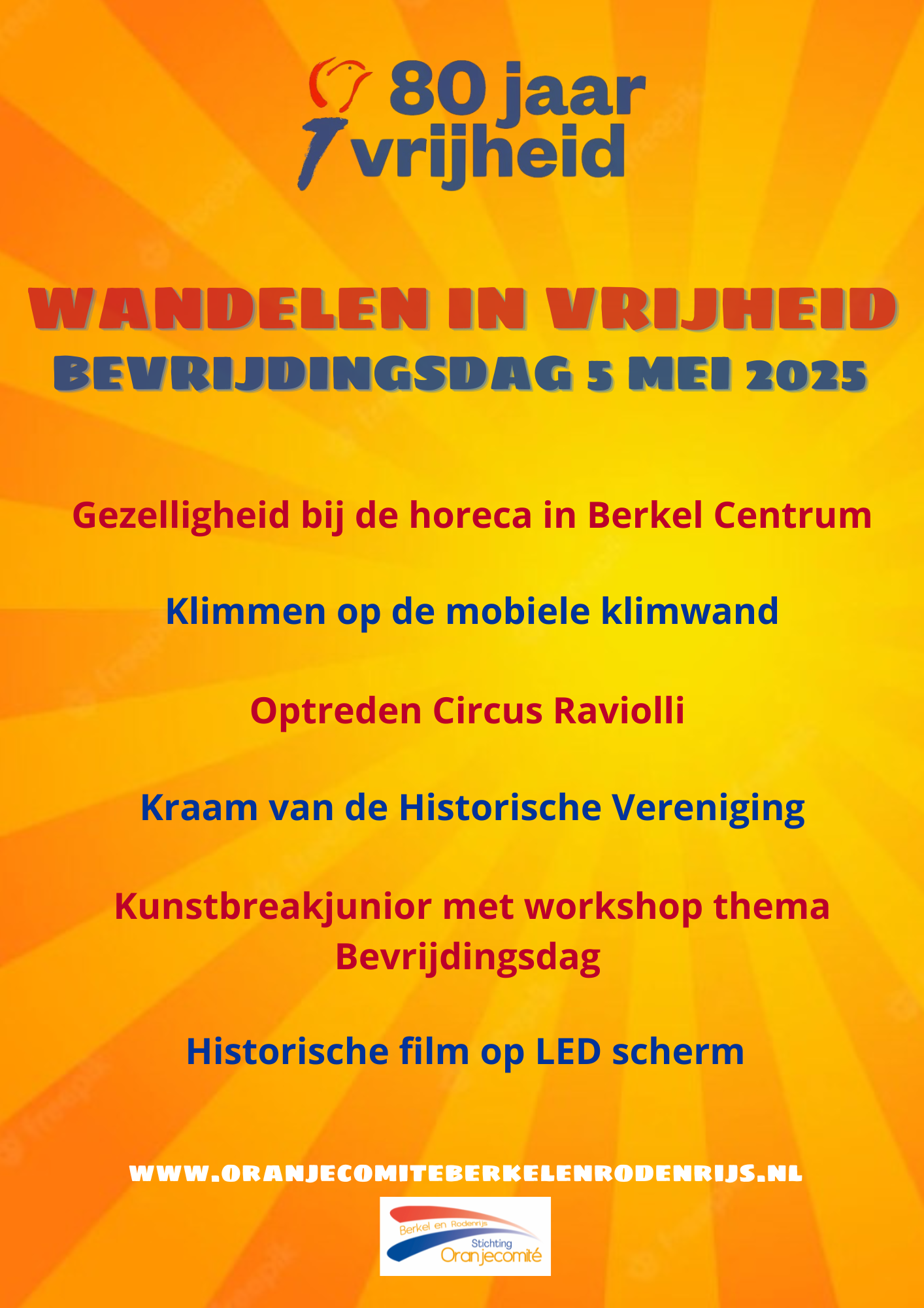Programma 80 jaar vrijheid